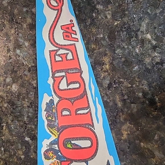 Vintage 1970s Valley Forge PA Felt Flag Pennant - Picture 4 of 7